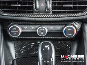 Alfa Romeo Giulia Air Conditioning Dash Bezel - Carbon Fiber - Pre '20